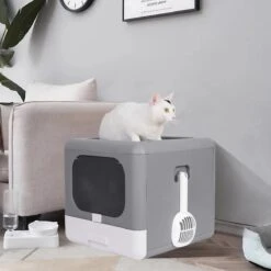 Merkloos Zelfreinigende Kattenbak - Automatische Kattenbak - Kattenbak Zelfreinigend - Electrische Kattenbak - Grijs 14 Merkloos Zelfreinigende Kattenbak - Automatische Kattenbak - Kattenbak Zelfreinigend - Electrische Kattenbak - Grijs -Kattenbenodigdheden 1200x1200 668