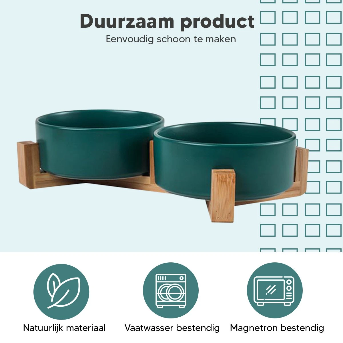 Kattenbak Villa Met Dubbele Voerbak En Kattenbakmat – Kat - Drinkbak – Modern En Stijlvol - Design - Groen 6 Kattenbak Villa Met Dubbele Voerbak En Kattenbakmat – Kat - Drinkbak – Modern En Stijlvol - Design - Groen - Afbeelding 4
