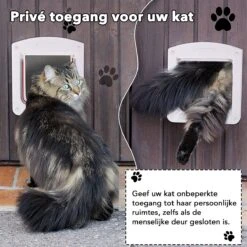 DOWO® - Kattenklep - Kattenluik - Kattenluikje - 4-weg Huisdierklep, Eenvoudige Installatie Kattendeur Huisdierendeur Aan De Muur, Houten Deur, Upvc Binnendeur, Baksteenwanden, Houten Deuren (M - Buitenmaat 20x22 Cm) 13 DOWO® - Kattenklep - Kattenluik - Kattenluikje - 4-weg Huisdierklep, Eenvoudige Installatie Kattendeur Huisdierendeur Aan De Muur, Houten Deur, Upvc Binnendeur, Baksteenwanden, Houten Deuren (M - Buitenmaat 20x22 Cm) -Kattenbenodigdheden 1200x1200 767