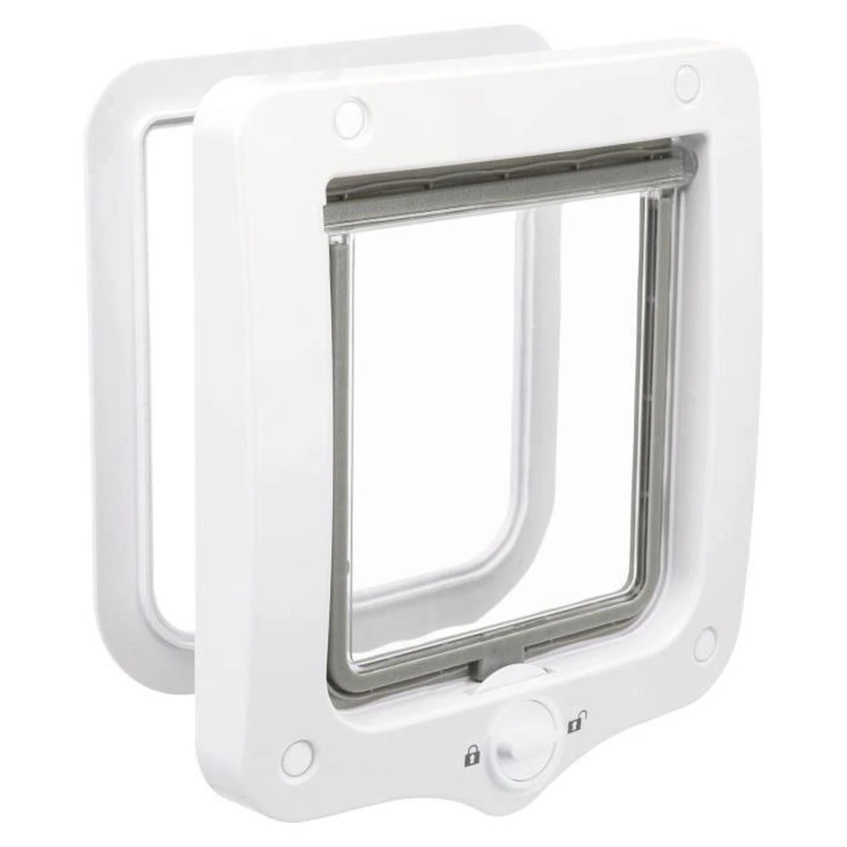 Trixie 2-weg Kattenluik Wit 4 Trixie 2-weg Kattenluik Wit - Afbeelding 2