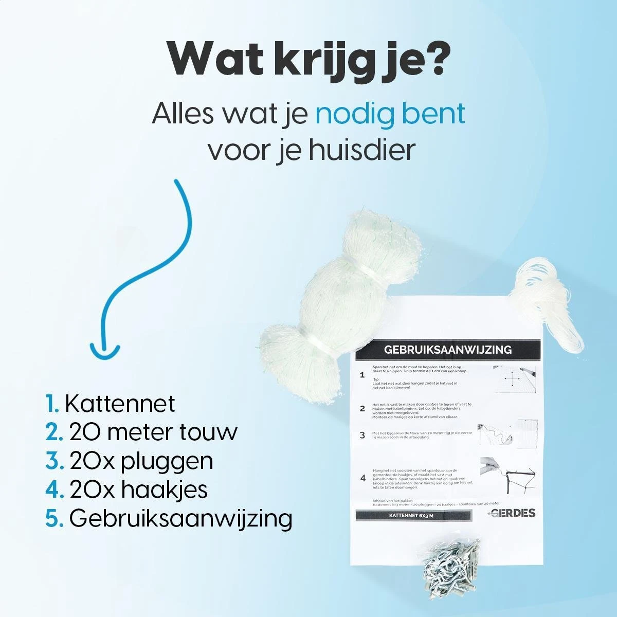 Kattennet - Balkon Net - Katten Gaas - Kattennet Balkon - Transparant - 8x3 M 10 Kattennet - Balkon Net - Katten Gaas - Kattennet Balkon - Transparant - 8x3 M - Afbeelding 8