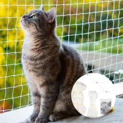 Kattennet Premium - 600 X 300 CM - Kattennet Voor Balkon - Transparant - Balkon Net - Makkelijk Te Monteren 15 Kattennet Premium - 600 X 300 CM - Kattennet Voor Balkon - Transparant - Balkon Net - Makkelijk Te Monteren -Kattenbenodigdheden 1200x1200 807