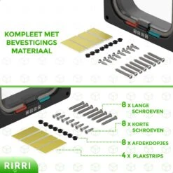 Rirri Kattenluik Met Tunnel - 4 Vergrendelingsstanden - Weersbestendig - Binnen En Buiten - Maat L - Zwart - 25,5 X 23.5 Cm 14 Rirri Kattenluik Met Tunnel - 4 Vergrendelingsstanden - Weersbestendig - Binnen En Buiten - Maat L - Zwart - 25,5 X 23.5 Cm -Kattenbenodigdheden 1200x1200 832