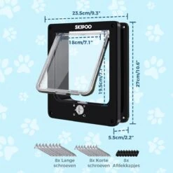 Skipoo Kattenluik Met Tunnel - Weerbestendig - Grote Kat - 4 Vergrendelingsstanden - Zwart 12 Skipoo Kattenluik Met Tunnel - Weerbestendig - Grote Kat - 4 Vergrendelingsstanden - Zwart -Kattenbenodigdheden 1200x1200 850