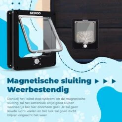 Skipoo Kattenluik Met Tunnel - Weerbestendig - Grote Kat - 4 Vergrendelingsstanden - Zwart 13 Skipoo Kattenluik Met Tunnel - Weerbestendig - Grote Kat - 4 Vergrendelingsstanden - Zwart -Kattenbenodigdheden 1200x1200 851