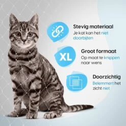 Kattennet Voor Balkon 4x10 Meter - Katten Gaas - Kattennet Balkon - Katten Net - Transparant 12 Kattennet Voor Balkon 4x10 Meter - Katten Gaas - Kattennet Balkon - Katten Net - Transparant -Kattenbenodigdheden 1200x1200 856