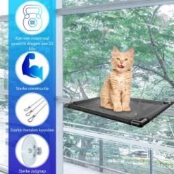 Kattenhangmat - Hangmat Kat- Kattenhangmat Raam – Kattenbed - Kattenhangmand - Kattenkussen 17 Kattenhangmat - Hangmat Kat- Kattenhangmat Raam – Kattenbed - Kattenhangmand - Kattenkussen -Kattenbenodigdheden 1200x1200 914