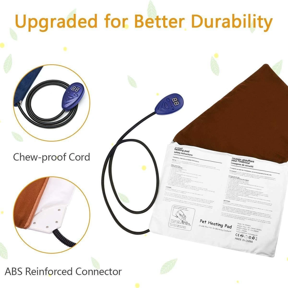 Warmtemat Voor Huisdieren 12V 65x40cm 7 Warmtemat Voor Huisdieren 12V 65x40cm - Afbeelding 5