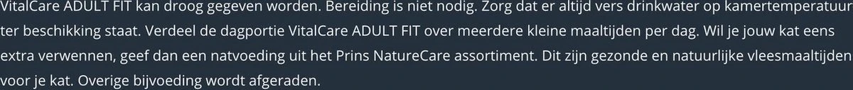 Prins VitalCare Adult Fit 10 Kg - Kat 10 Prins VitalCare Adult Fit 10 Kg - Kat - Afbeelding 8