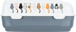 Trixie Kattenbak Delio Grijs/wit -Kattenbenodigdheden 1200x500