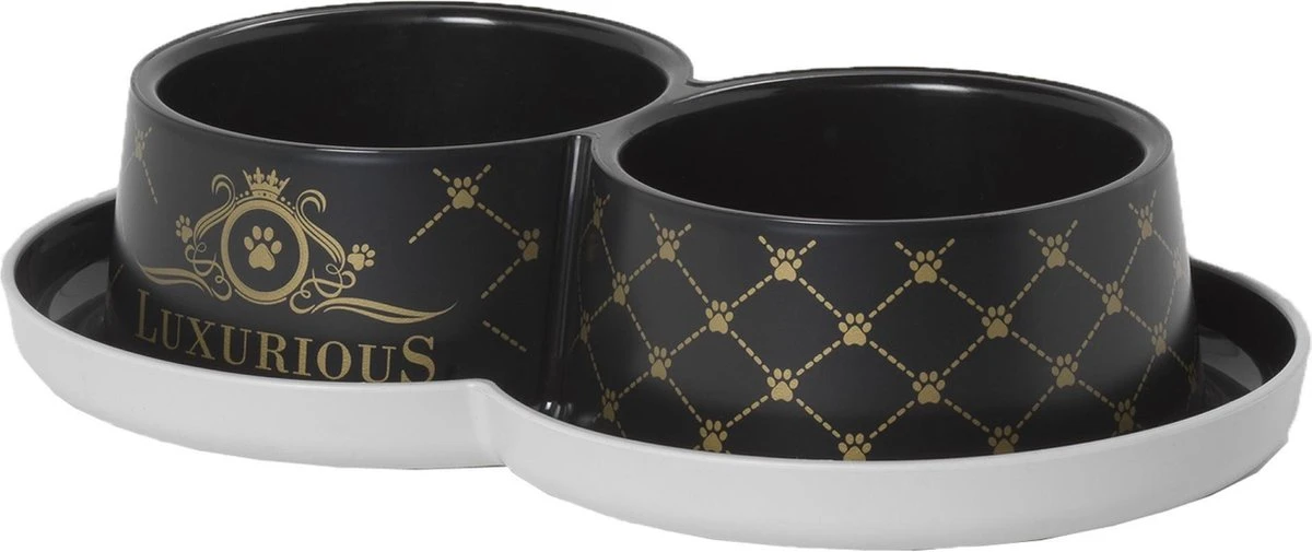 Moderna Luxurious Pets Voerbak Dubbel 4 Moderna Luxurious Pets Voerbak Dubbel - Afbeelding 2