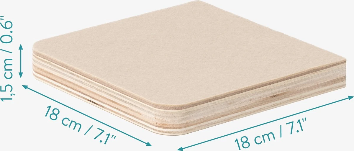 Navaris Katten Klimmuur 3 Tredes - 18 X 18 X 1,5 Cm Per Plankje - Katten Klimwand Van Hout - Inclusief Bevestigingsmateriaal 6 Navaris Katten Klimmuur 3 Tredes - 18 X 18 X 1,5 Cm Per Plankje - Katten Klimwand Van Hout - Inclusief Bevestigingsmateriaal - Afbeelding 4