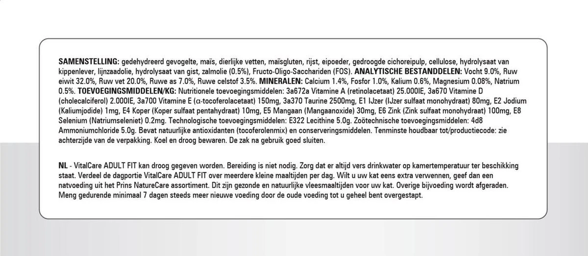 Prins VitalCare Adult Fit 10 Kg - Kat 9 Prins VitalCare Adult Fit 10 Kg - Kat - Afbeelding 7
