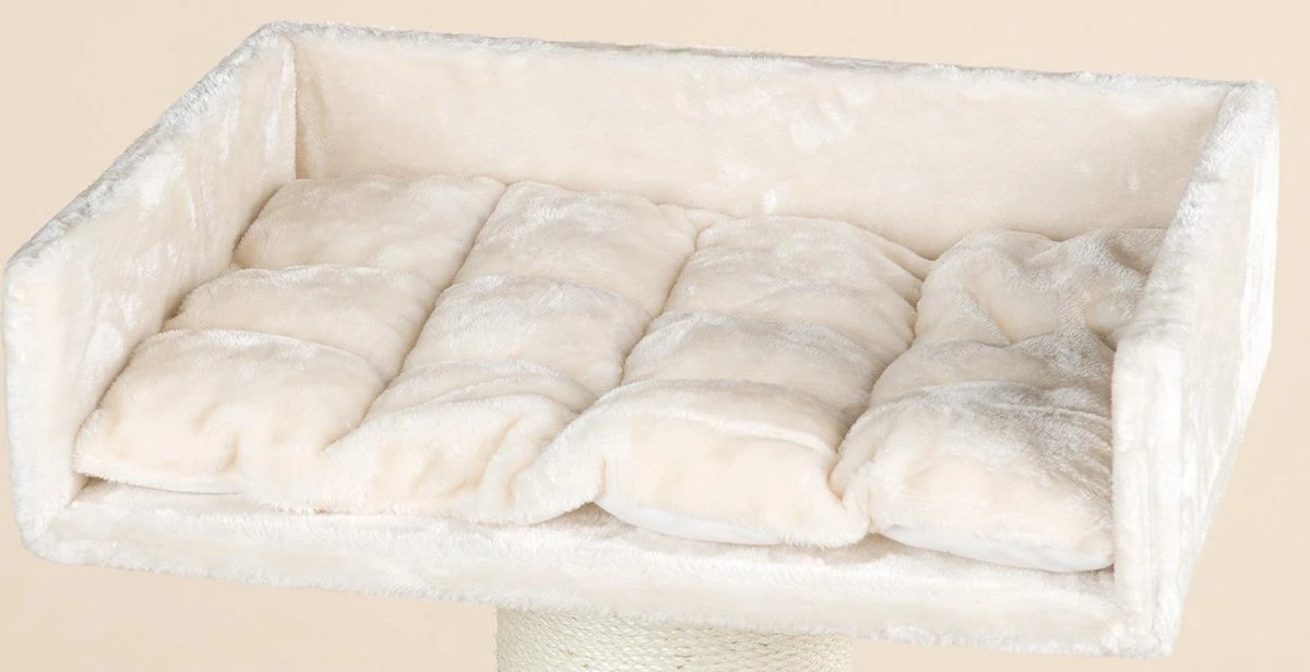 RHR Quality Royalty Krabpaal - Crème/wit - 60 X 60 X 155 Cm 12 RHR Quality Royalty Krabpaal - Crème/wit - 60 X 60 X 155 Cm - Afbeelding 10