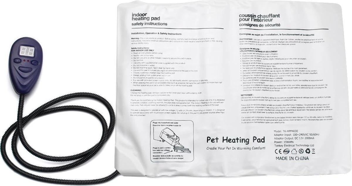 Warmtemat Voor Huisdieren 12V 65x40cm 6 Warmtemat Voor Huisdieren 12V 65x40cm - Afbeelding 4