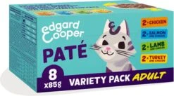 4x Edgard & Cooper Kattenvoer Adult Multipack Pate 8 X 85 Gr -Kattenbenodigdheden 1200x668 1