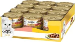Gourmet Gold Fijne Hapjes - Kattenvoer Natvoer - Zalm & Kip - 24 X 85 Gr 18 Gourmet Gold Fijne Hapjes - Kattenvoer Natvoer - Zalm & Kip - 24 X 85 Gr -Kattenbenodigdheden 1200x671 1