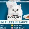 Gourmet Perle Mini Filets In Saus - Kattenvoer Natvoer - Kip, Konijn, Rund & Zalm - 60 X 85 Gr 2 Gourmet Perle Mini Filets In Saus - Kattenvoer Natvoer - Kip, Konijn, Rund & Zalm - 60 X 85 Gr -Kattenbenodigdheden 1200x693