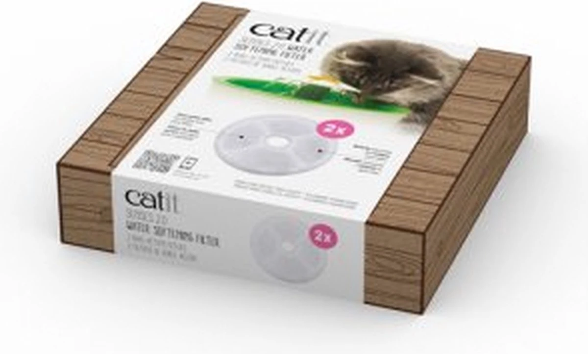 Catit Filters Triple Action 2 Pack - Kanttendrinkbak - 4 X 14.5 X 17.5 Cm Wit 3 Catit Filters Triple Action 2 Pack - Kanttendrinkbak - 4 X 14.5 X 17.5 Cm Wit