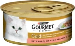 Gourmet Gold Fijne Hapjes - Kattenvoer Natvoer - Zalm & Kip - 24 X 85 Gr 17 Gourmet Gold Fijne Hapjes - Kattenvoer Natvoer - Zalm & Kip - 24 X 85 Gr -Kattenbenodigdheden 1200x733 1
