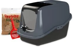 PeeWee Kattenbak EcoHus Startpakket - Antraciet - 56 X 39 X 38,5 Cm -Kattenbenodigdheden 1200x780 4