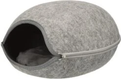 Trixie Relax Iglo Luna Lichtgrijs - 40X24X46 CM -Kattenbenodigdheden 1200x792