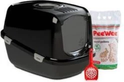 PeeWee Kattenbak XXL EcoDome Startpakket - Zwart - 66,5 X 48,5 X 46,5 Cm 18 PeeWee Kattenbak XXL EcoDome Startpakket - Zwart - 66,5 X 48,5 X 46,5 Cm -Kattenbenodigdheden 1200x797 2