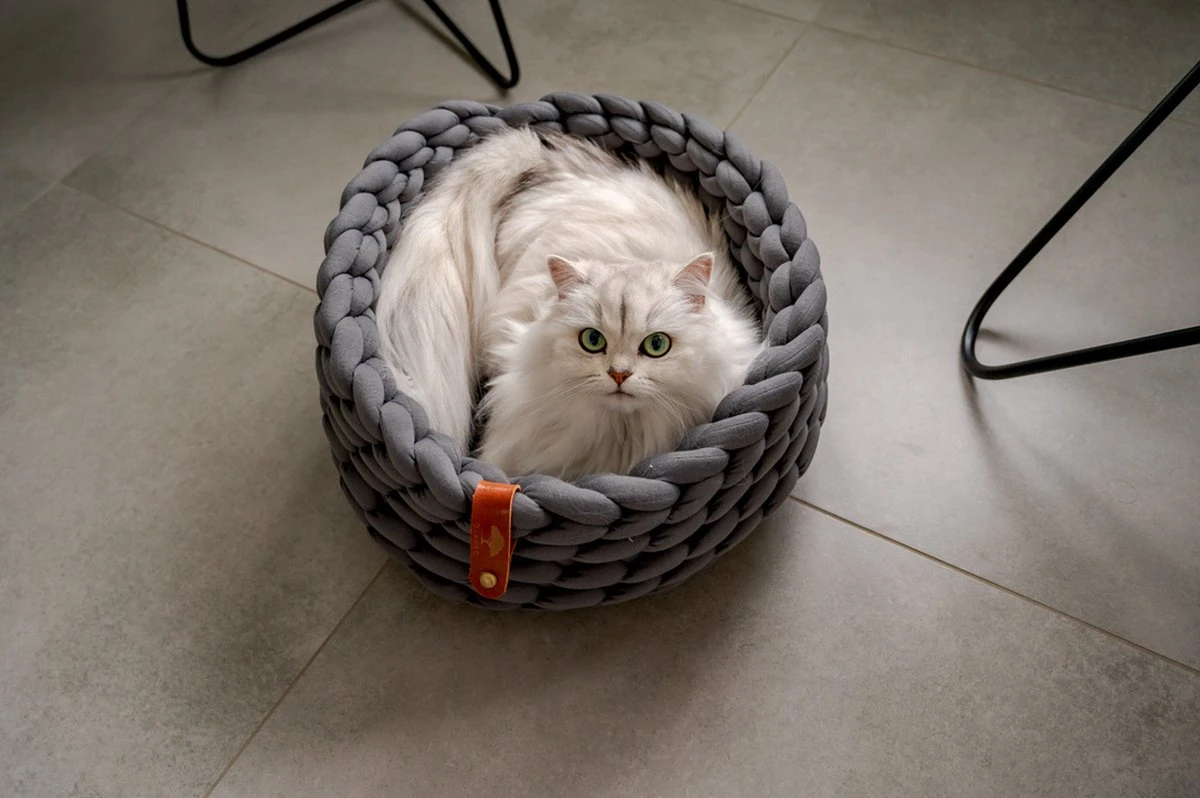 Djambo Kattenmanden, Gevlochten En Zachte Kattenbed, Comfortabel En Warm. 4 Djambo Kattenmanden, Gevlochten En Zachte Kattenbed, Comfortabel En Warm. - Afbeelding 2