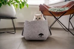 Djambo Grijs Kattenmand Vilt Met 1 Zacht Kussen - Elegant En Praktisch Kattenbed - Comfortabel En Origineel Design -Kattenbenodigdheden 1200x798 8