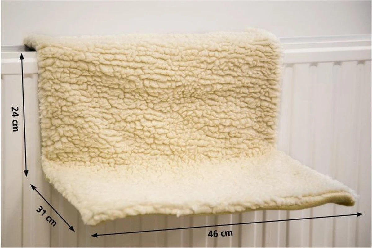 Beeztees - Kattenhangmat - Creme - 46x31x24 Cm 3 Beeztees - Kattenhangmat - Creme - 46x31x24 Cm