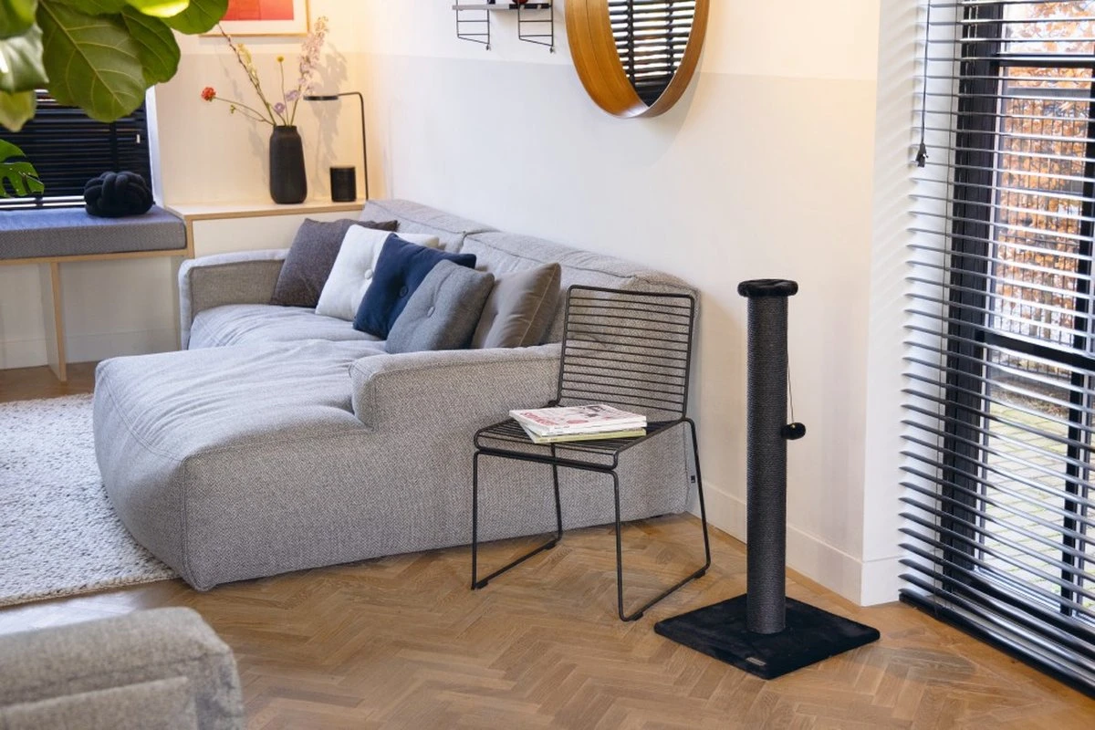 Beeztees Serpa - Krabpaal - Zwart - 40x40x90 Cm 5 Beeztees Serpa - Krabpaal - Zwart - 40x40x90 Cm - Afbeelding 3