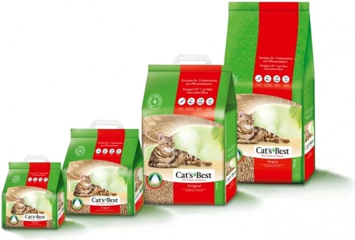 Cat's Best Öko Plus - Kattenbakvulling - 40 Ltr 3 Cat's Best Öko Plus - Kattenbakvulling - 40 Ltr