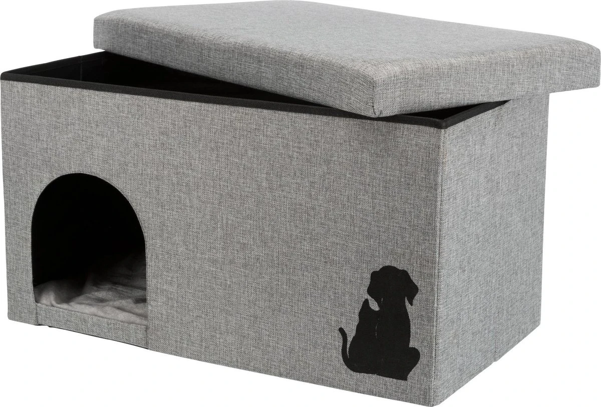 Trixie Kattenhuis Kimy Grijs 70X40X40 CM 5 Trixie Kattenhuis Kimy Grijs 70X40X40 CM - Afbeelding 3