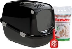 PeeWee Kattenbak XXL EcoDome Startpakket - Zwart - 66,5 X 48,5 X 46,5 Cm 19 PeeWee Kattenbak XXL EcoDome Startpakket - Zwart - 66,5 X 48,5 X 46,5 Cm -Kattenbenodigdheden 1200x820 1