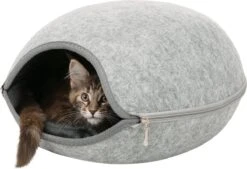 Trixie Relax Iglo Luna Lichtgrijs - 40X24X46 CM -Kattenbenodigdheden 1200x821 2