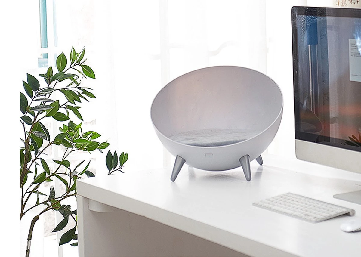 Cats&Co Hemisferische Designer Kattenstoel Kunststof Wit 6 Cats&Co Hemisferische Designer Kattenstoel Kunststof Wit - Afbeelding 4