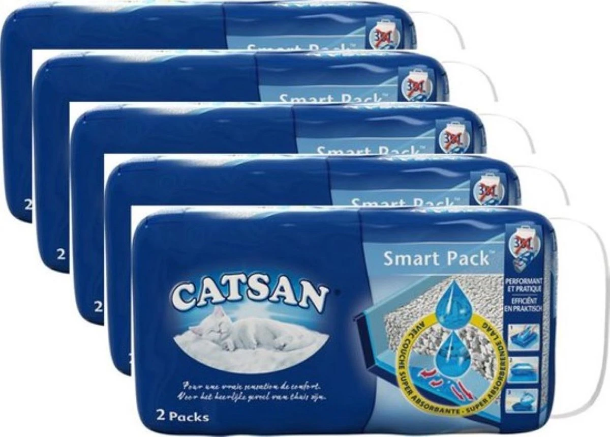 Catsan Smartpack - Kattenbakvulling - 5x8l 3 Catsan Smartpack - Kattenbakvulling - 5x8l
