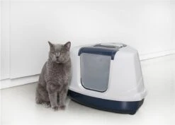 Moderna Flip Hoekkattenbak - Donkerblauw/Wit - 56 X 45 X 39 Cm 12 Moderna Flip Hoekkattenbak - Donkerblauw/Wit - 56 X 45 X 39 Cm -Kattenbenodigdheden 1200x859 5