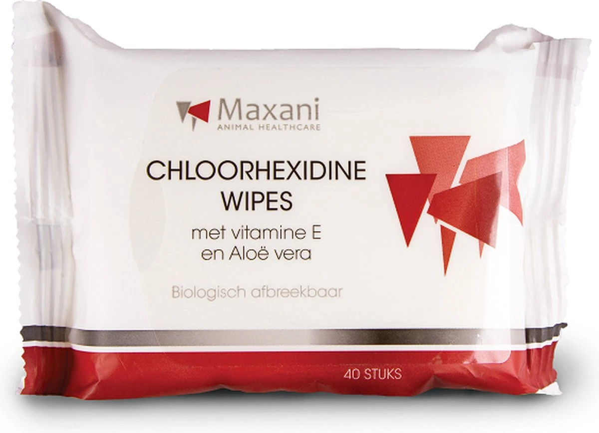 Maxani Chloorhexidine Doekjes - 40 Stuks 3 Maxani Chloorhexidine Doekjes - 40 Stuks