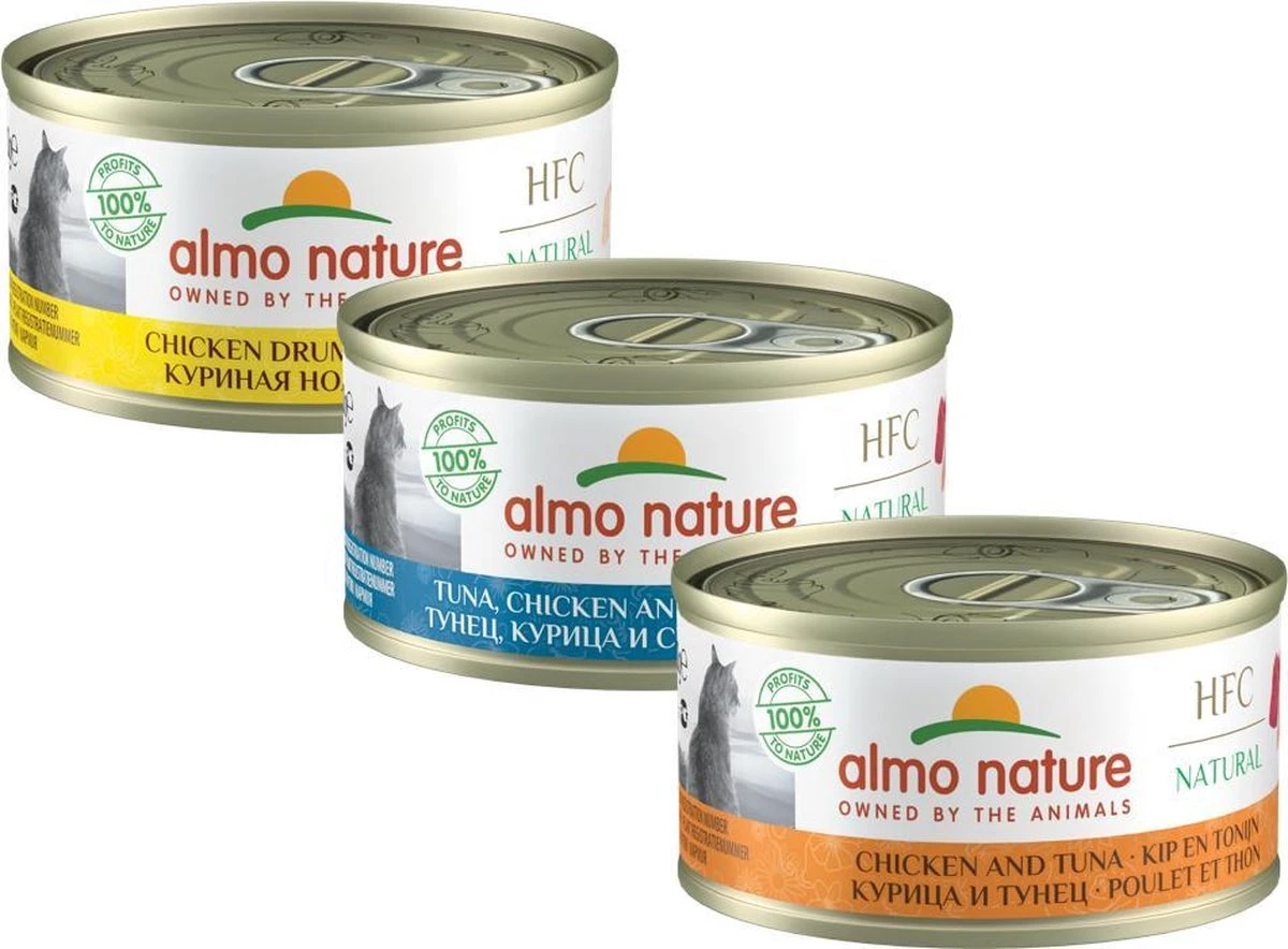 Almo Nature Natvoer Voor Katten - HFC Natural - 24 X 70g - Kip En Tonijn - 24 X 70 Gram 15 Almo Nature Natvoer Voor Katten - HFC Natural - 24 X 70g - Kip En Tonijn - 24 X 70 Gram - Afbeelding 13