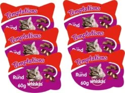 Whiskas Temptations 60 G - Kattensnack - 6 X Rund&Vlees 7 Whiskas Temptations 60 G - Kattensnack - 6 X Rund&Vlees -Kattenbenodigdheden 1200x894 1