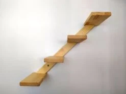 Kattentrap Hout - Linksonder Naar Rechtsboven - Handgemaakte Kattenladder - Katten Klimmuur Klimwand -Kattenbenodigdheden 1200x900 12