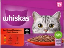 Whiskas 7+ Natvoer - Classic - Selectie In Saus - Maaltijdzakjes 48 X 85 G 10 Whiskas 7+ Natvoer - Classic - Selectie In Saus - Maaltijdzakjes 48 X 85 G -Kattenbenodigdheden 1200x905 1