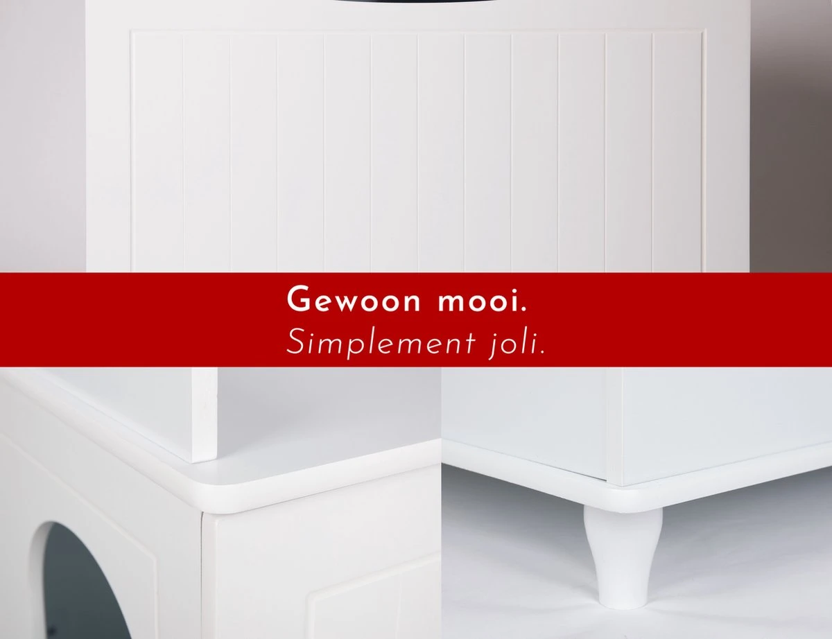 WONDERMAKE® Grote Kattenkast Houten Voor Kattenbak-box Kattentoilet, XL-kattenbak Dressoir Kastje, Designer Kattenhuis Met Kattenhol Kattenmand, Kasten Kast Voor Badkamer, 73,5 X 51,5 X 57 Cm, Wit 5 WONDERMAKE® Grote Kattenkast Houten Voor Kattenbak-box Kattentoilet, XL-kattenbak Dressoir Kastje, Designer Kattenhuis Met Kattenhol Kattenmand, Kasten Kast Voor Badkamer, 73,5 X 51,5 X 57 Cm, Wit - Afbeelding 3