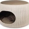 Curver Cozy Pet Home - Kattenmand - Crème - Ø 55 Cm -Kattenbenodigdheden 1200x928
