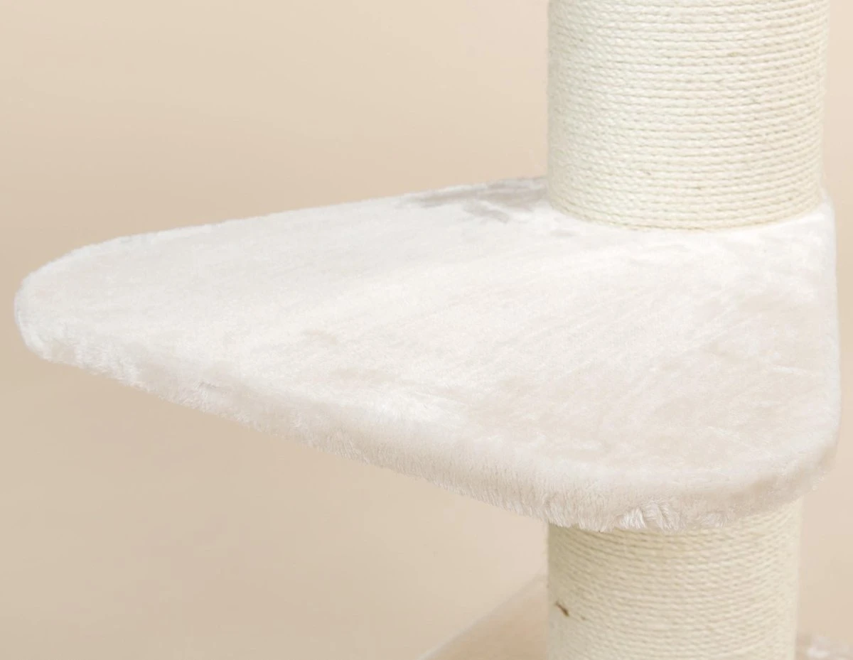 Krabpaal Voor Grote Katten Maine Coon Lounge Krabpaal - Beige - 60 X 60 X 120 Cm 9 Krabpaal Voor Grote Katten Maine Coon Lounge Krabpaal - Beige - 60 X 60 X 120 Cm - Afbeelding 7