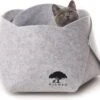 Djambo Grijs Kattenmand Vilt Met 1 Zacht Kussen - Elegant En Praktisch Kattenbed - Comfortabel En Origineel Design 2 Djambo Grijs Kattenmand Vilt Met 1 Zacht Kussen - Elegant En Praktisch Kattenbed - Comfortabel En Origineel Design -Kattenbenodigdheden 1200x930