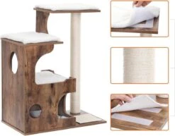 Luxe Krabpaal - Hout - Bruin - 88cm -Kattenbenodigdheden 1200x936 2