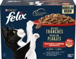 Felix Heerlijke Plakjes Farm Selectie Kattenvoer Nat 4(12x80g) 13 Felix Heerlijke Plakjes Farm Selectie Kattenvoer Nat 4(12x80g) -Kattenbenodigdheden 1200x940