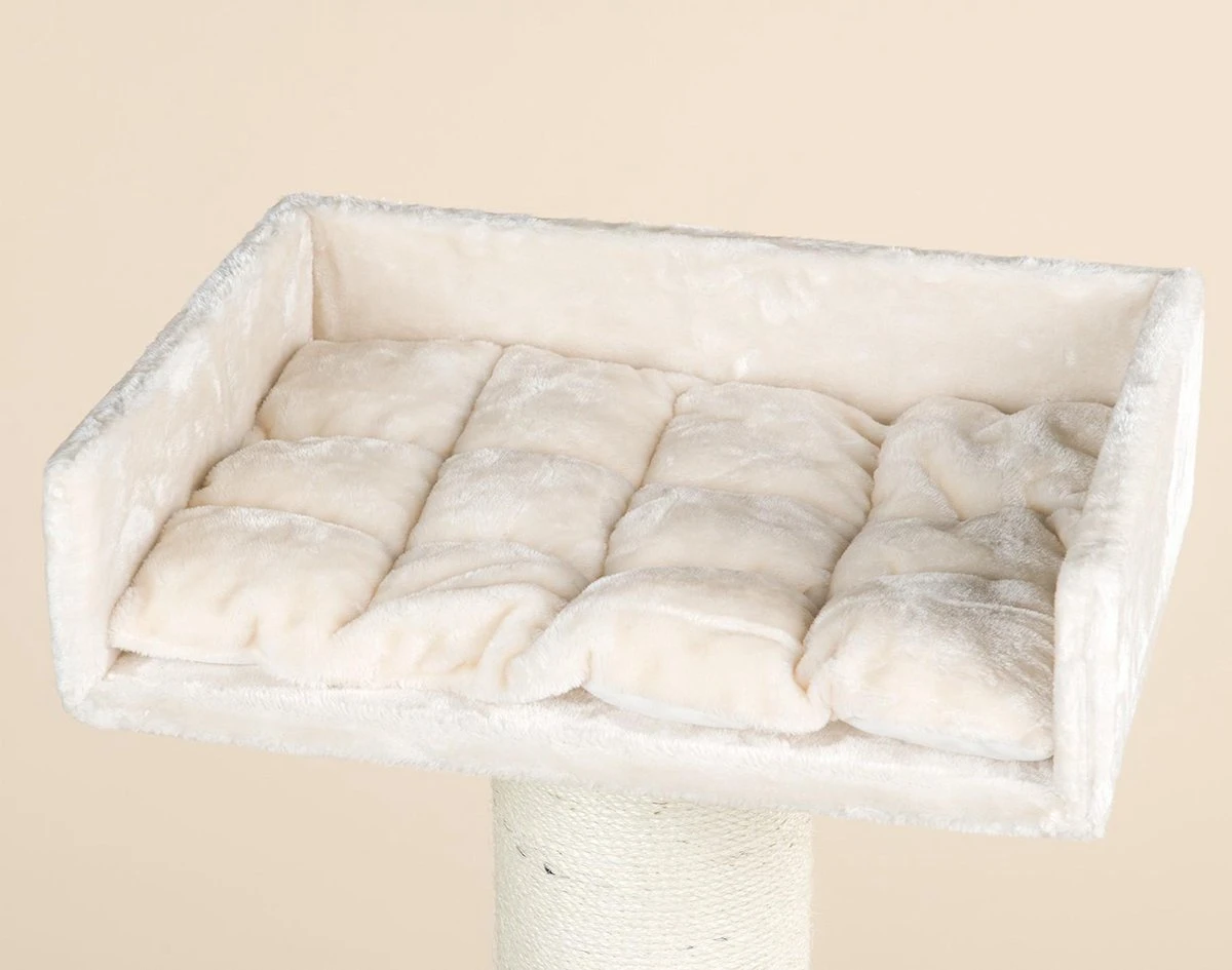 RHR Quality Royalty Krabpaal - Crème/wit - 60 X 60 X 155 Cm 18 RHR Quality Royalty Krabpaal - Crème/wit - 60 X 60 X 155 Cm - Afbeelding 16